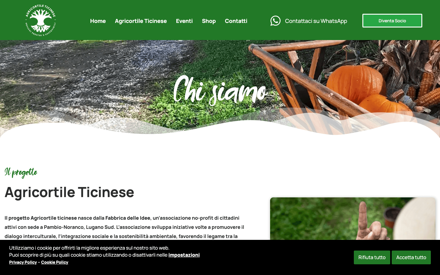 Agricortile Ticinese - chi siamo orto didattico Lugano