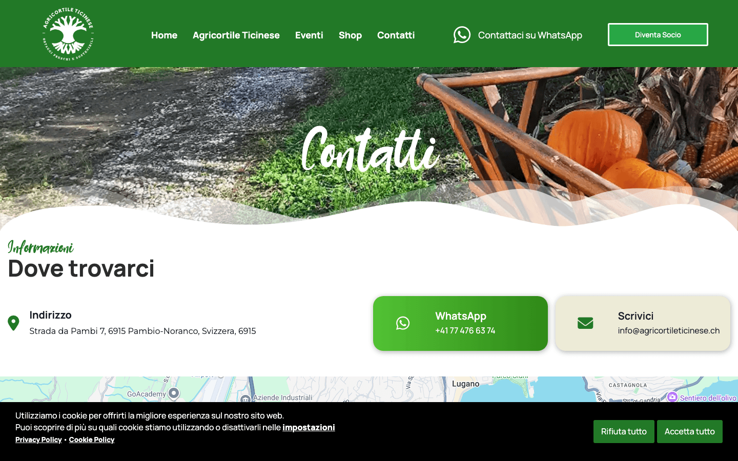 Agricortile Ticinese - contatti e WhatsApp