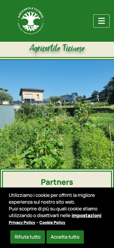 Agricortile Ticinese - homepage mobile