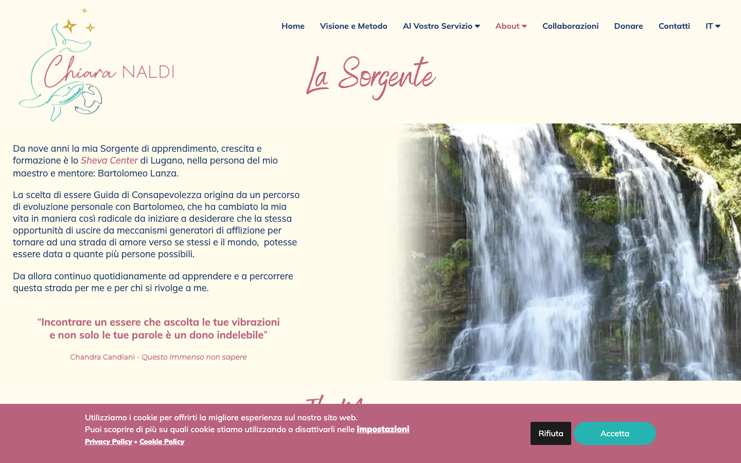 Chiara Naldi la sorgente - chi è, il messaggio, la formazione