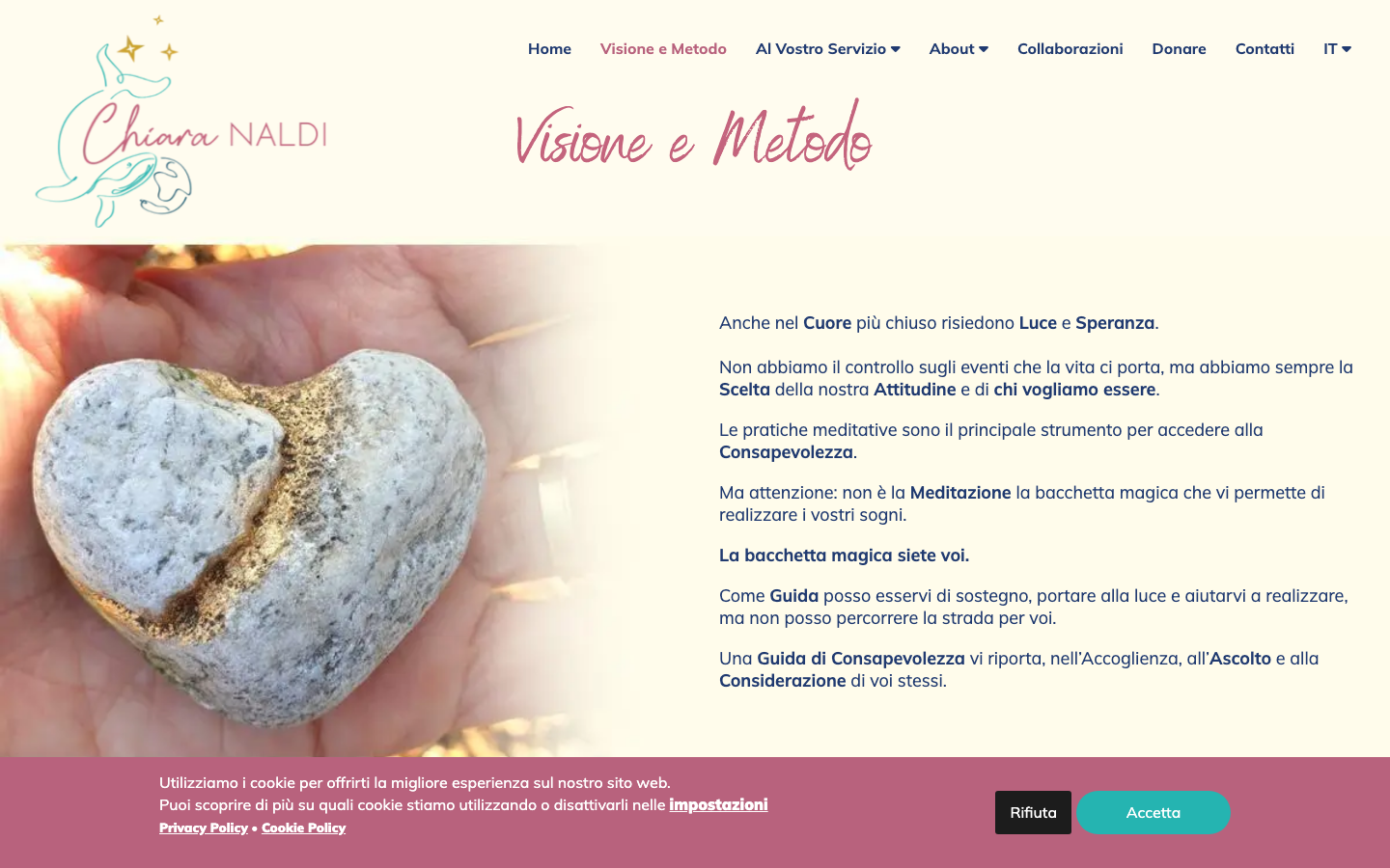 Chiara Naldi visione e metodo - filosofia della consapevolezza