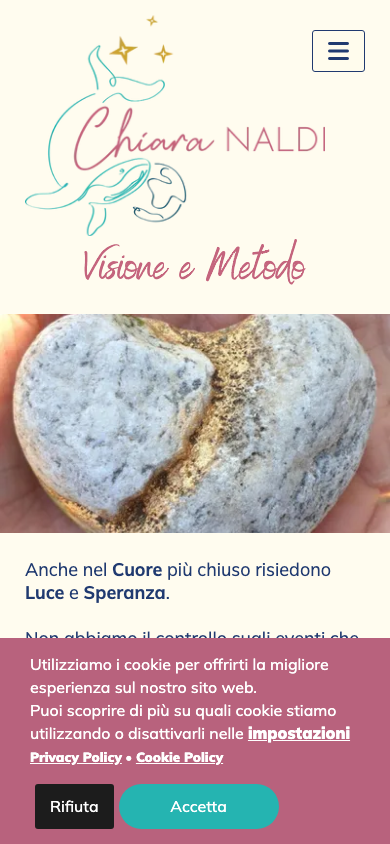 Chiara Naldi visione e metodo su mobile