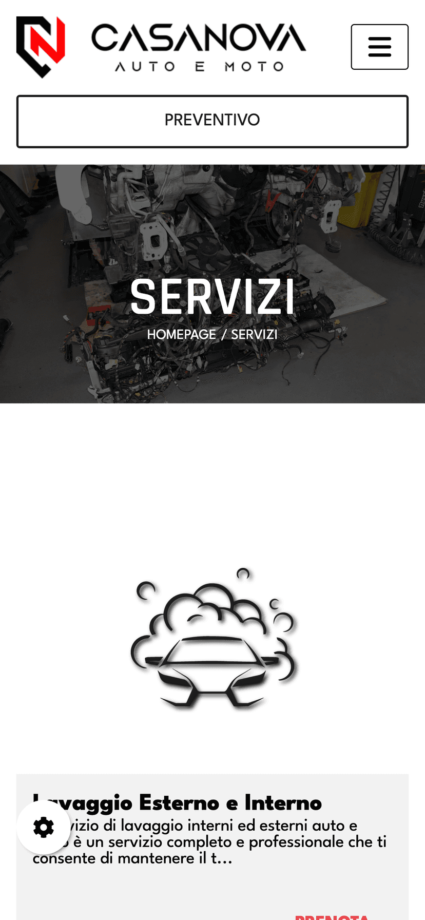 Garage Casanova servizi su mobile