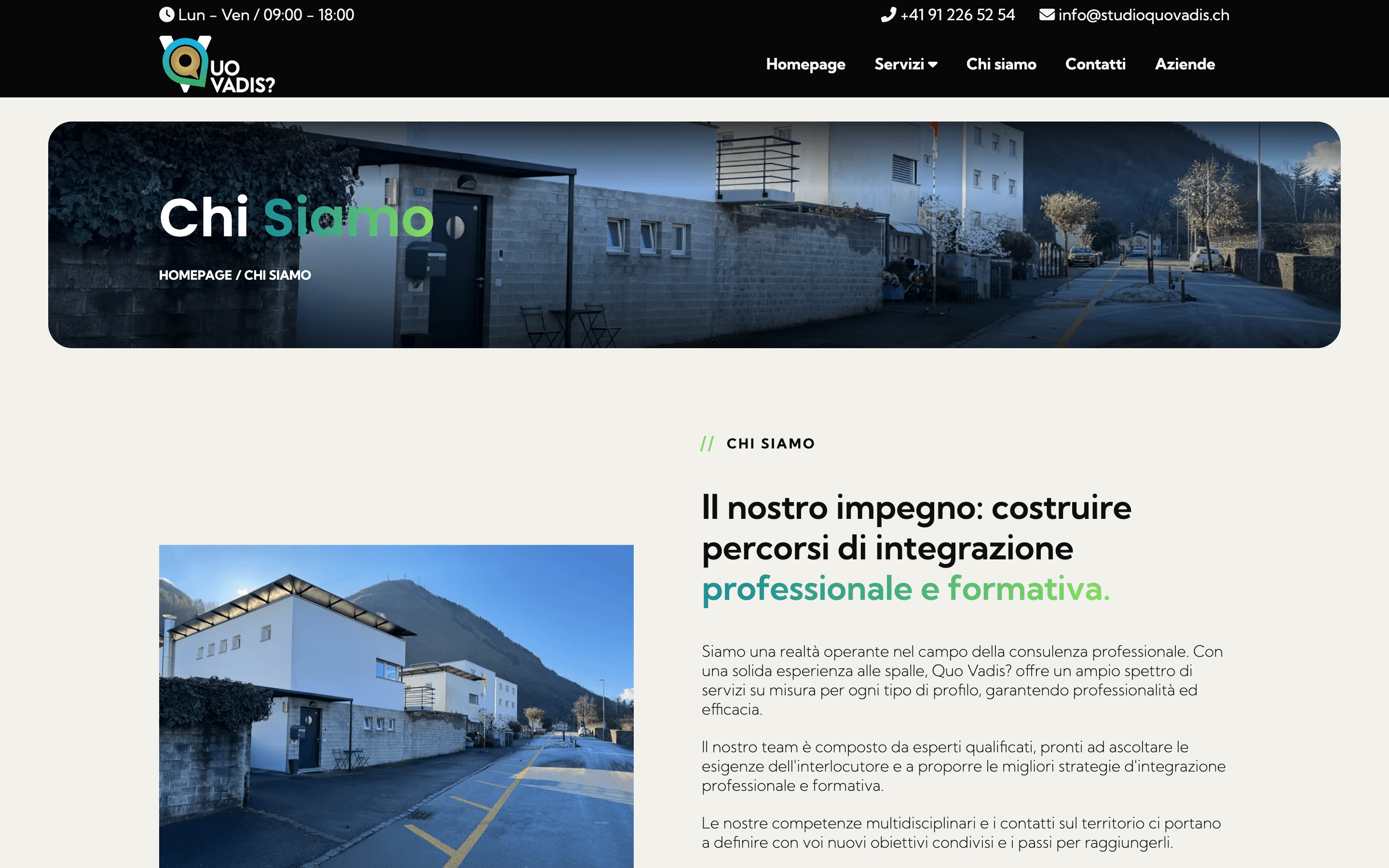 Studio QuoVadis chi siamo - visione missione valori
