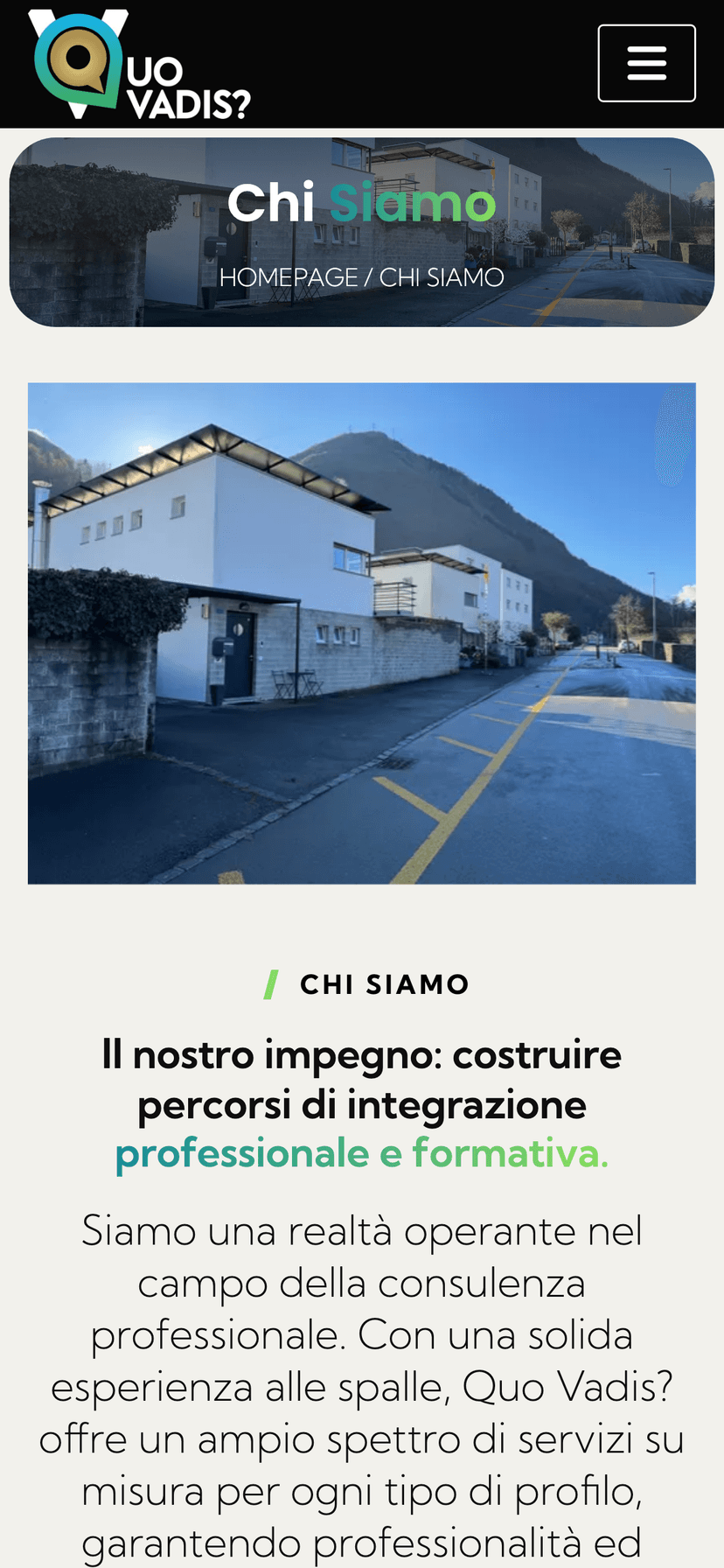 Studio QuoVadis chi siamo su mobile