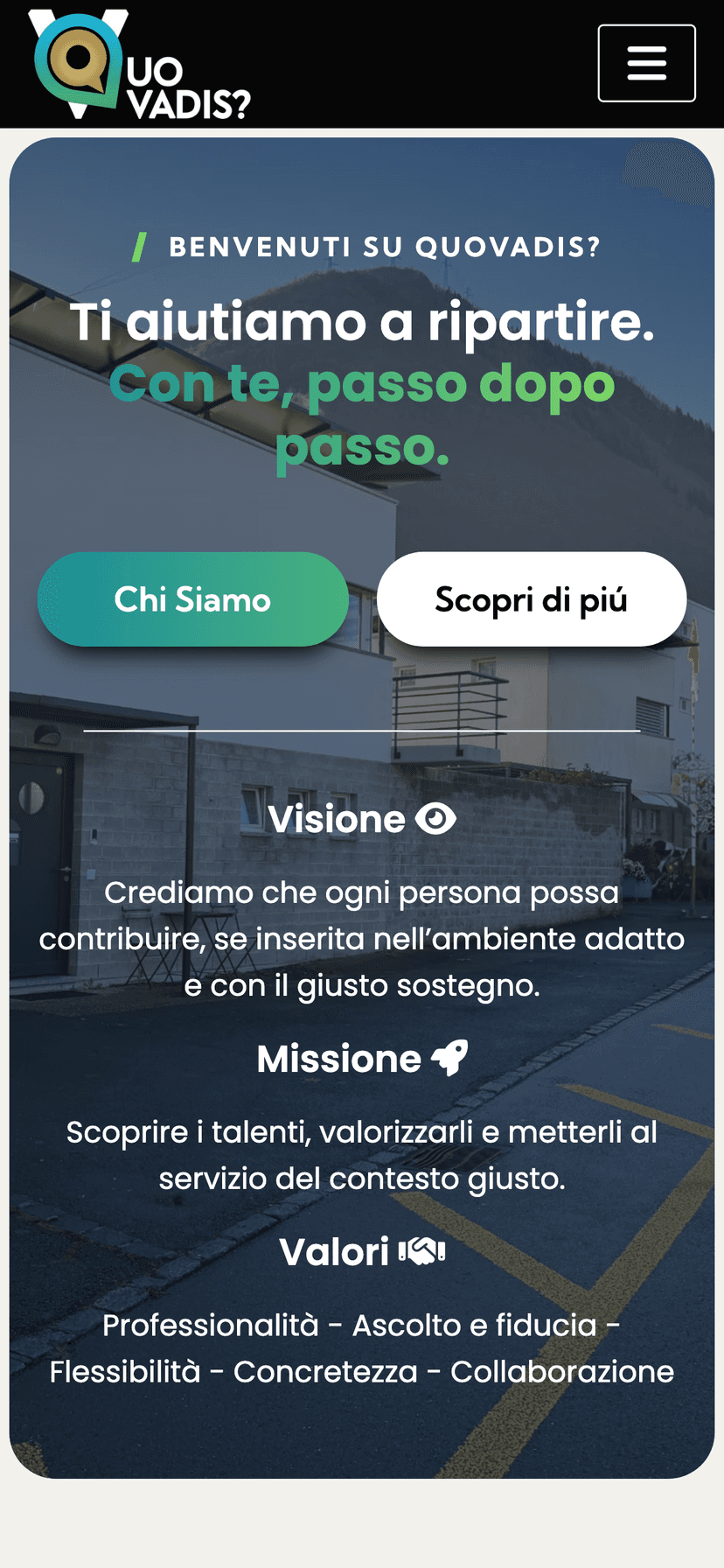 Studio QuoVadis su mobile - coaching professionale Ticino