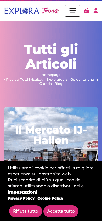 Exploratours blog su mobile