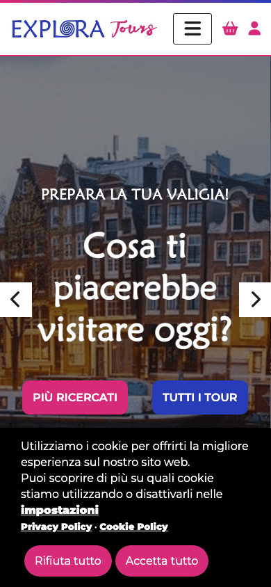 Exploratours su mobile - prenota tour guidati in Olanda