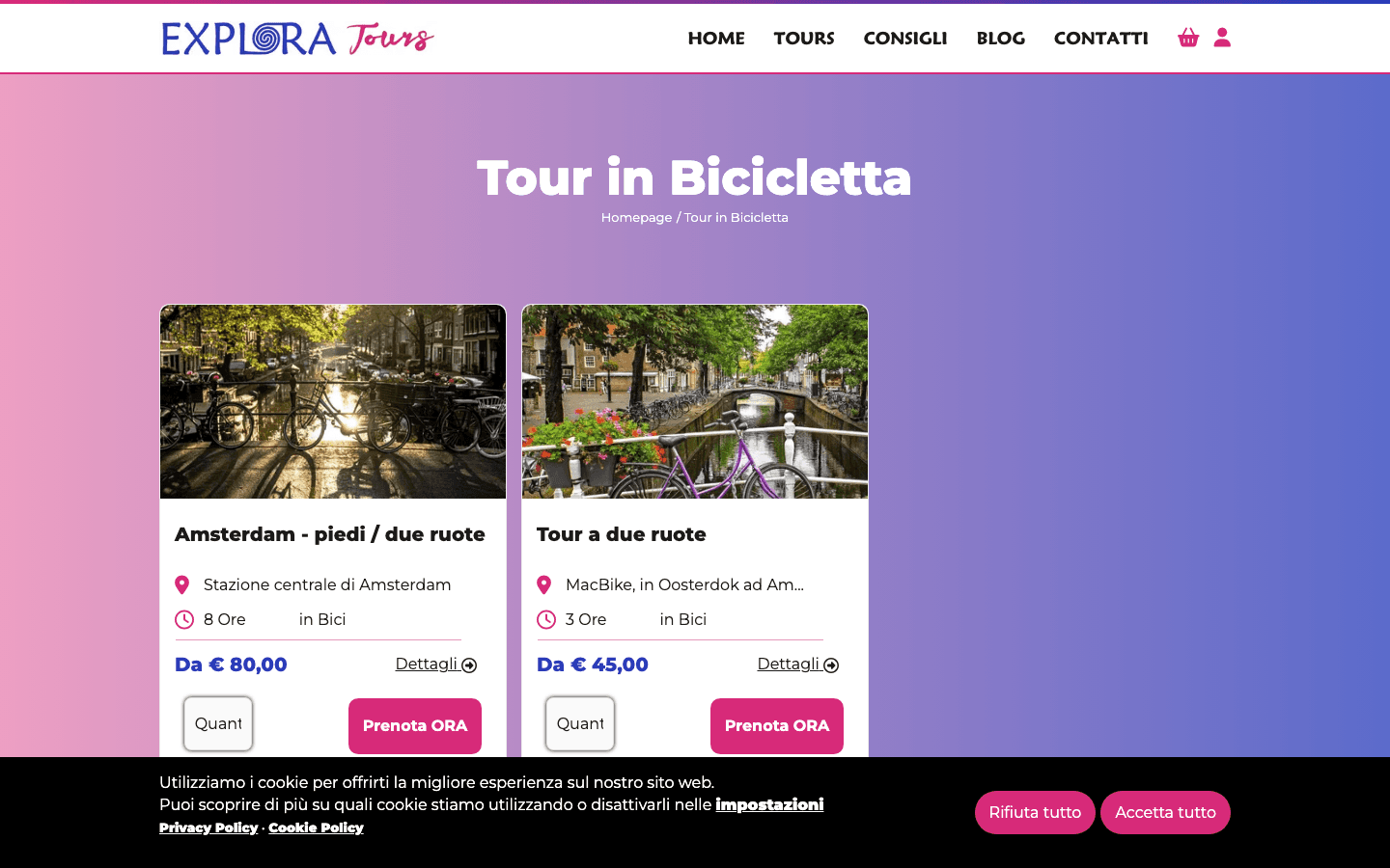 Exploratours tour in bicicletta Amsterdam