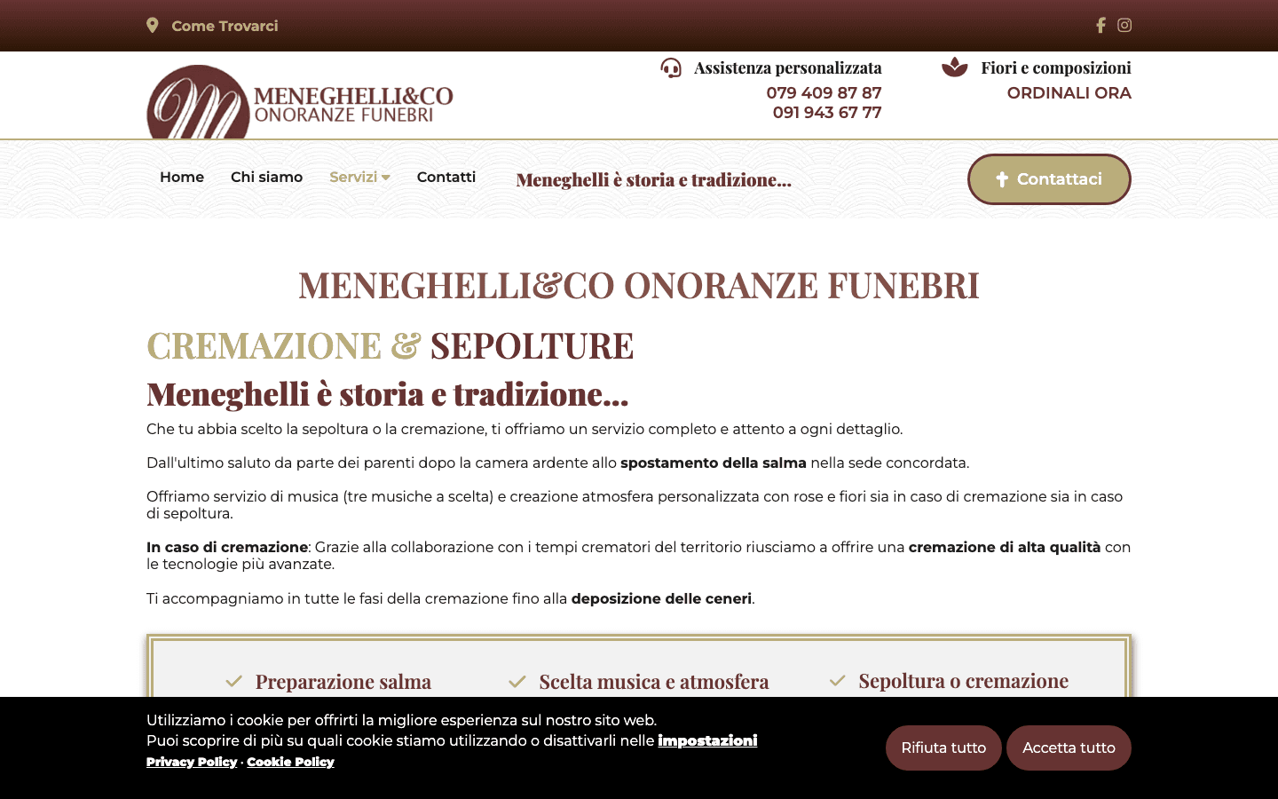 Meneghelli - cremazione e sepolture Ticino