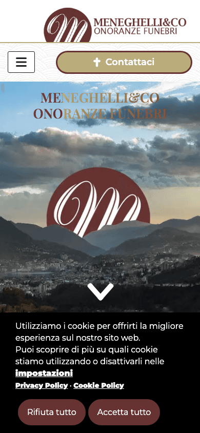 Meneghelli & Co - homepage mobile responsive