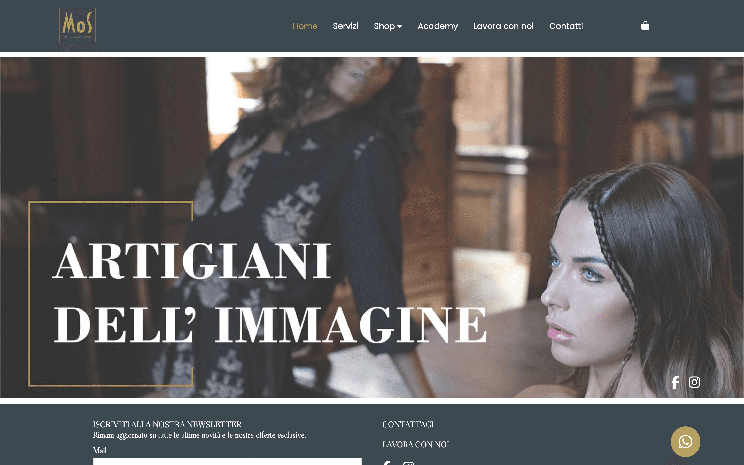 MOS Hair Beauty Style homepage - salone bellezza premium Piacenza