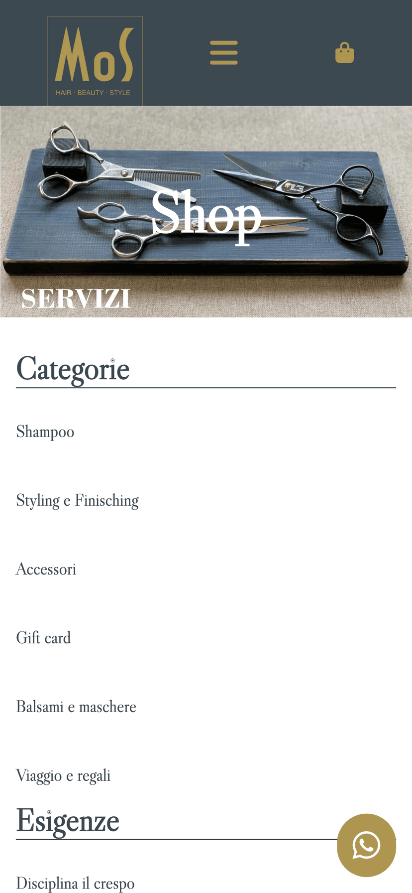 MOS Piacenza shop su mobile