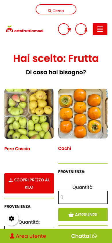 Ortofruttiamoci frutta su mobile
