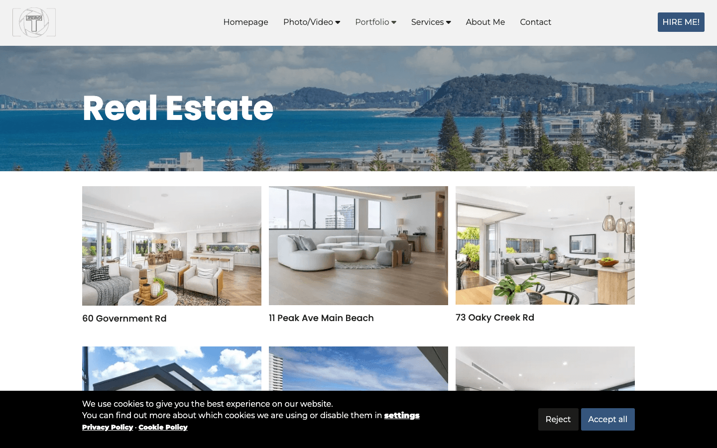 TZero Photography - portfolio real estate Gold Coast