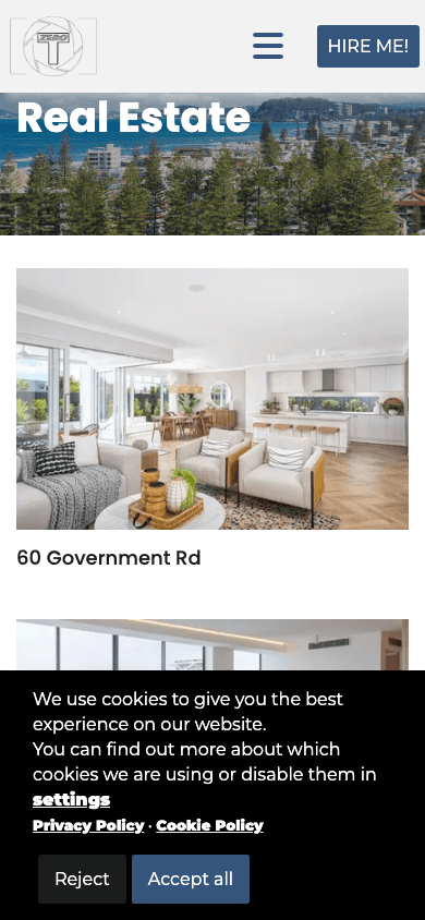 TZero portfolio real estate mobile